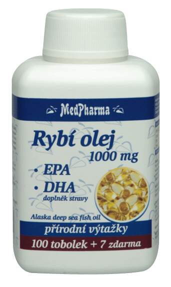 MedPharma Rybí olej 1000mg+EPA+DHA tob.107 - skladem | BENU.cz