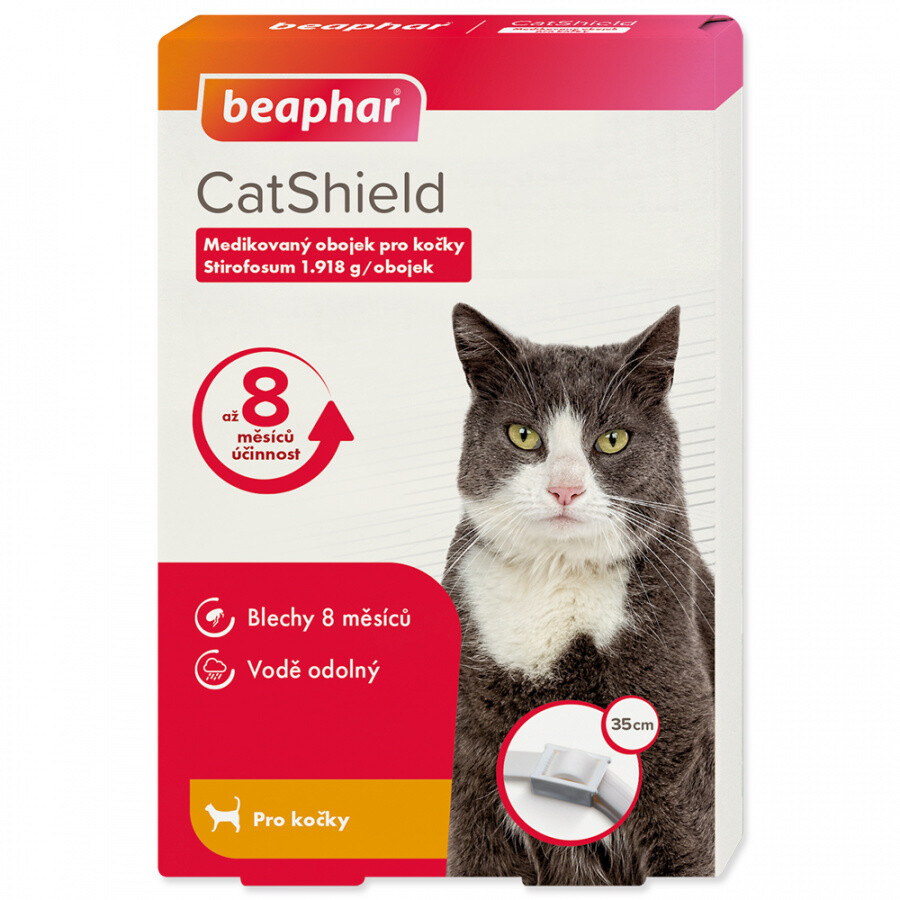 CatShield 1.918g medikovaný obojek pro kočky 35cm - skladem | BENU.cz