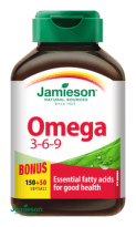 JAMIESON Omega 3-6-9 1200mg cps.150+50