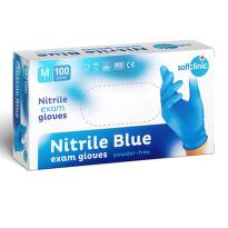 SOFTCLINIC Rukavice Nitril nepudr. modré M 100 ks - II. jakost
