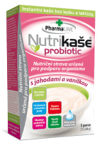 Nutrikaše probiotic jahoda a vanilka 180g (3x60g)